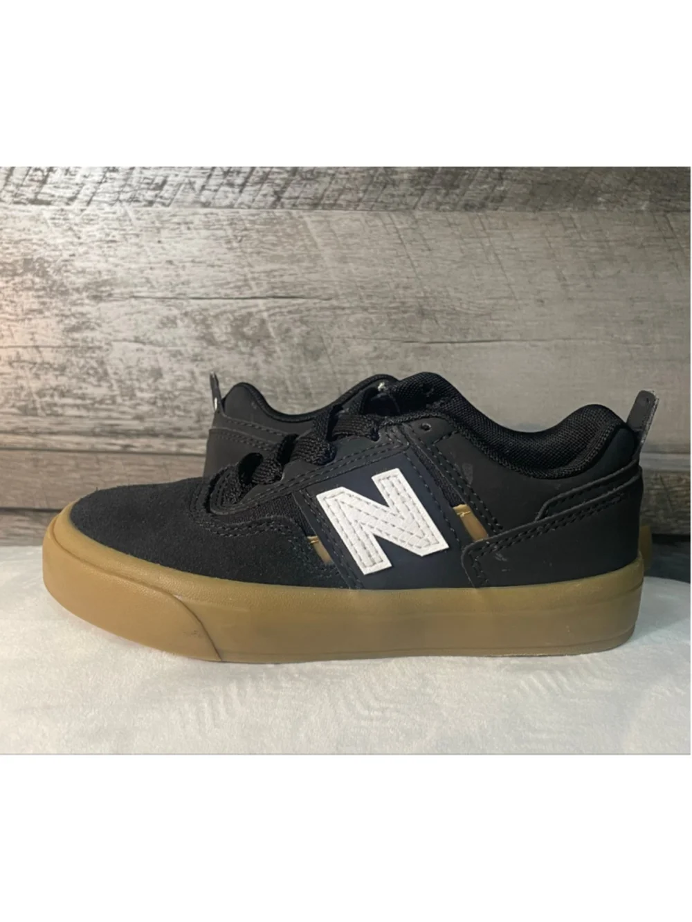 New Balance Numeric Jamie Foy 306 Kids Black Gum Skate Shoes Size 11C